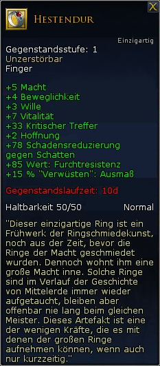 Einer der niederen Ringe